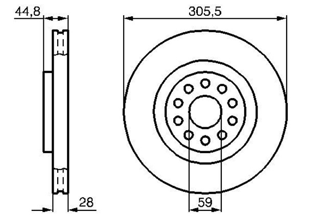 FREN DISKI. ON. 305.0 /28.0 - 26.0 MM