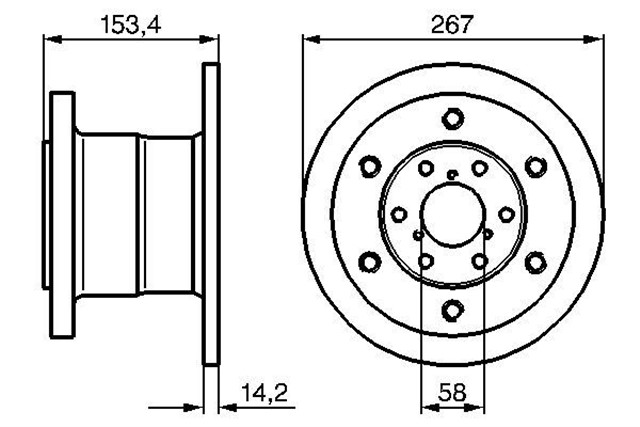 FREN DISKI. ON. 267 /14.5 - 12.5 MM