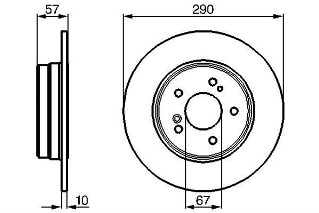 FREN DISKI. ARKA. 290 / 10 - 8.3 MM