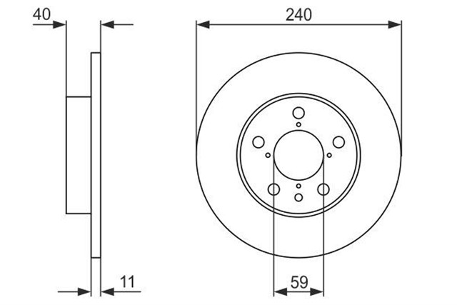 FREN DISKI. ARKA. 240 / 11 - 9.2 MM