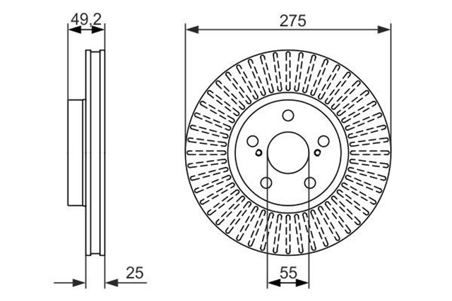 FREN DISKI. ON. 275.0 /25.0 - 23.0 MM