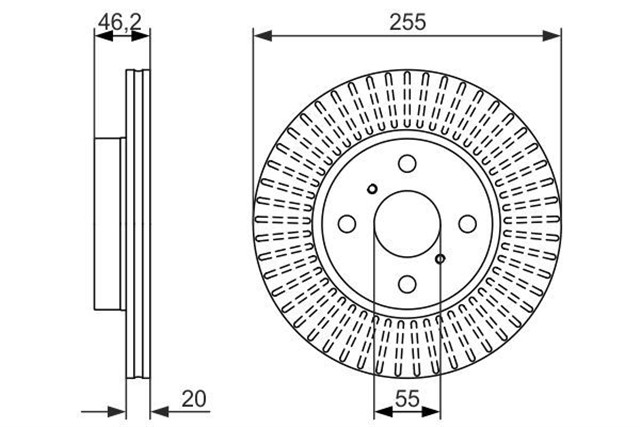 FREN DISKI. ON. 255.0 /20.0 - 18.0 MM