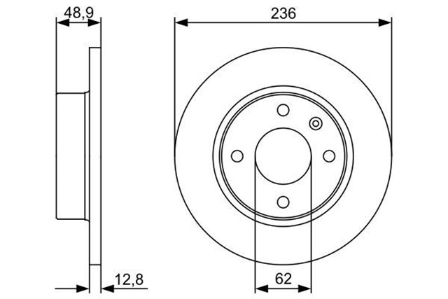 FREN DISKI. ON. 236 /12.7 - 11.4 MM
