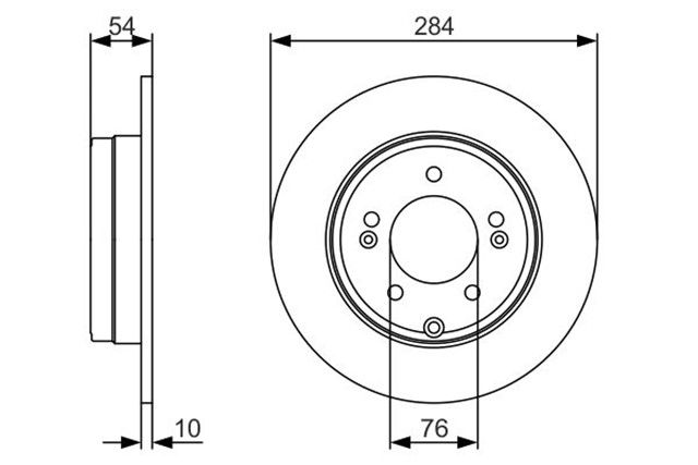 FREN DISKI. ARKA. 283.8 MM / 1.2 - 8.4 MM