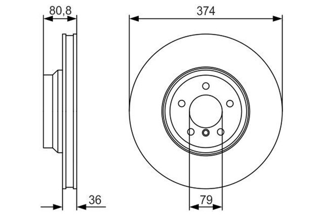 FREN DISKI. ON 374 MM / 3MM