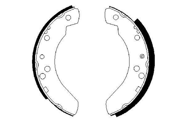 PABUCLU FREN BALATASI 228.6X45 MM