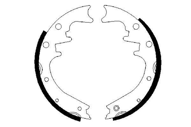 PABUCLU FREN BALATASI 254X46 MM