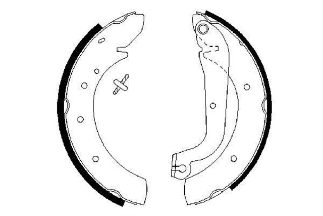 PABUCLU FREN BALATASI 254X57 MM