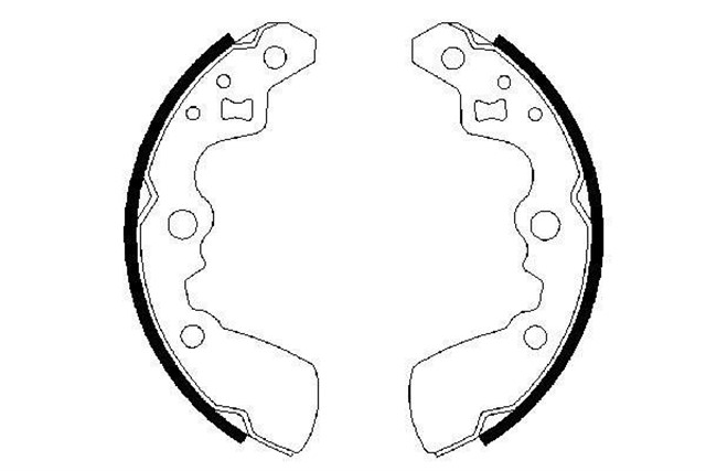 PABUCLU FREN BALATASI 180X25 MM