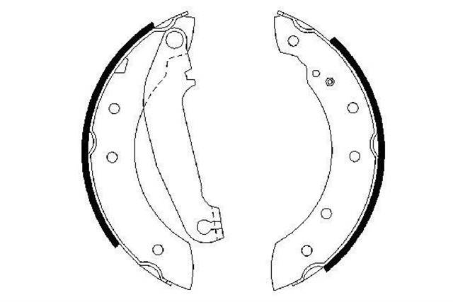 PABUCLU FREN BALATASI 203.0X38.00 MM