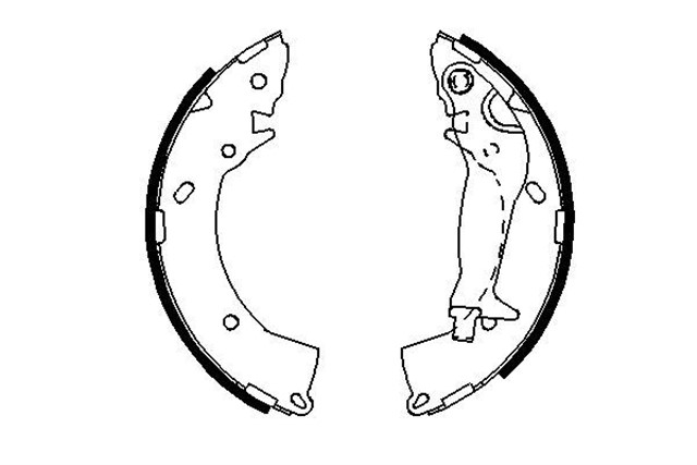 PABUCLU FREN BALATASI 203.2X31.5 MM