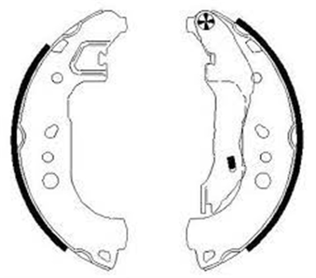 FREN BALATASI ARKA PABUC 230 MM TOLEDO - RAPID - ROOMSTER 12 - 