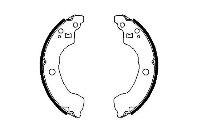 PABUCLU FREN BALATASI 203.2X36.5 MM