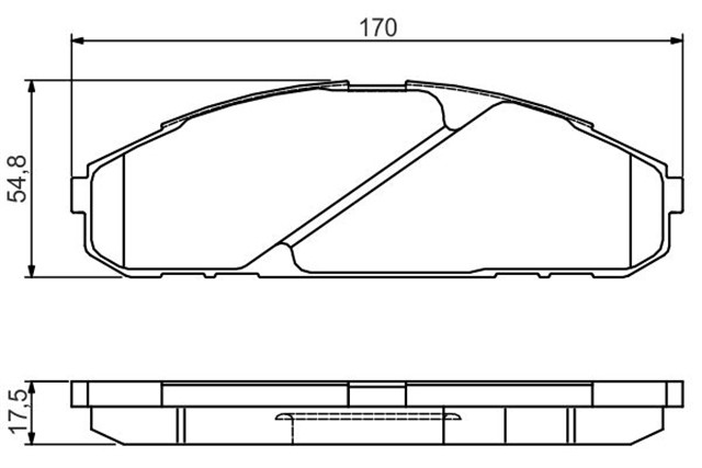 DISK BALATA - ON - WVA 23565 - 170X54.8X18 MM