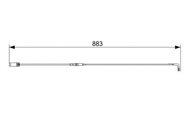 DISK BALATA IKAZ KABLOSU. ARKA. 883 MM
