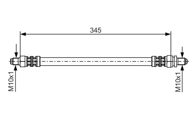 FREN HORTUMU; ARKA. 345.00 MM
