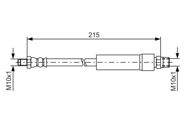 FREN HORTUMU; ARKA. 215.00 MM