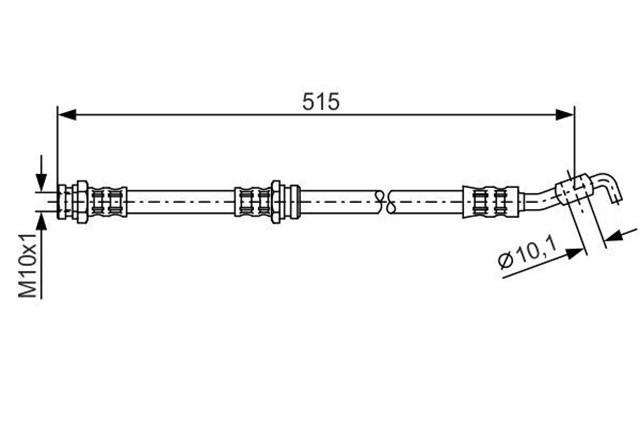 FREN HORTUMU; ARKA. 515.00 MM
