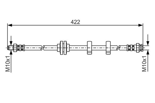 ON FREN HORTUMU ALFA 156 1997 - 2005 147 2001 - 2010 GT 2003 - 2010