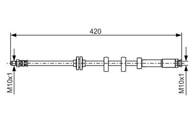 FREN HORTUMU; ON. 420.00 MM