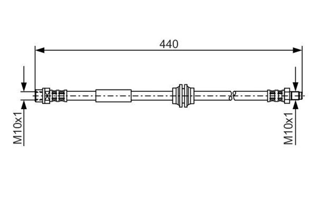 FREN HORTUMU; ARKA. 440 MM