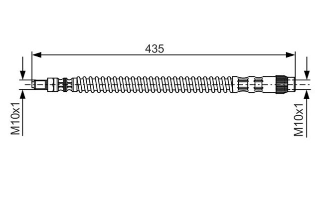 FREN HORTUMU. DIS. ARKA. 205 MM