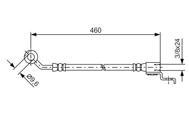 FREN HORTUMU SAG; ON. 460.00 MM