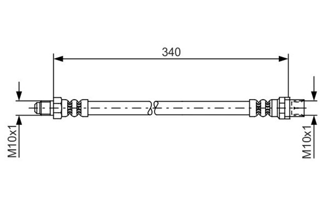 FREN HORTUMU. 340.00 MM