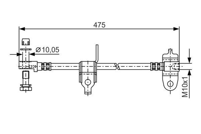 FREN HORTUMU; ON. 475.00 MM