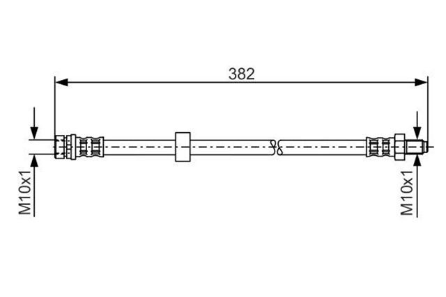 FREN HORTUMU; ARKA. 382.00 MM