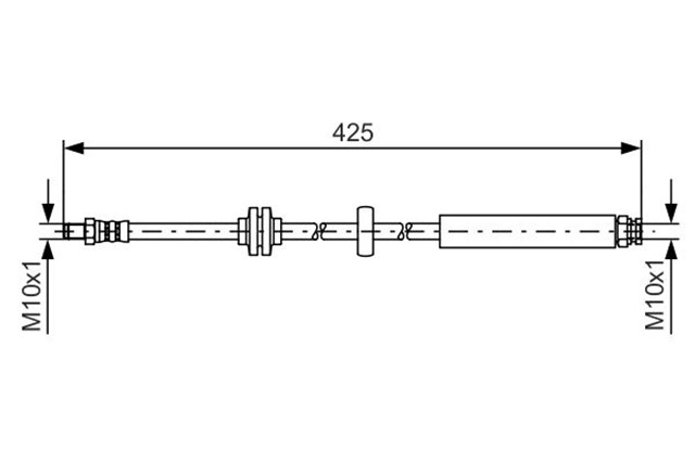 FREN HORTUMU; ARKA. 425.00 MM
