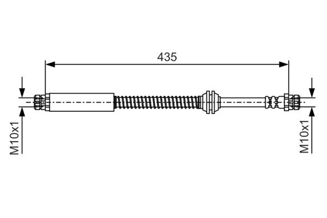 FREN HORTUMU; ARKA. 455.00 MM