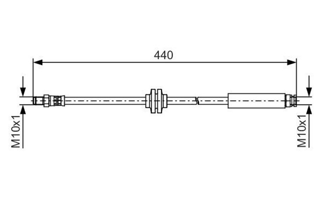 FREN HORTUMU; ARKA. 440.00 MM