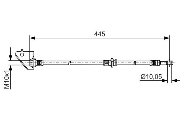 FREN HORTUMU SAG; ON. 445.00 MM