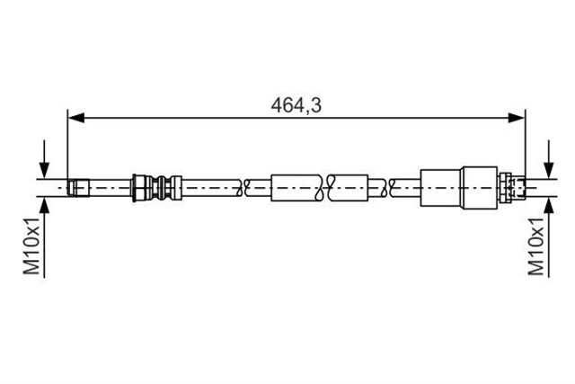 FREN HORTUMU ARKA MERCEDES SPRINTER B906 B907 . VW CRAFTER 30 - 35 - 50