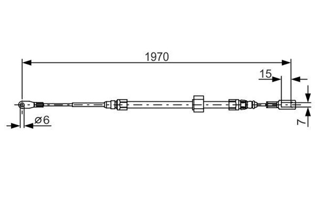 FREN HALATI ARKA MERCEDES SPRINTER B901 B904 . VW LT 28 - 35 - 46 1970MM/285MM