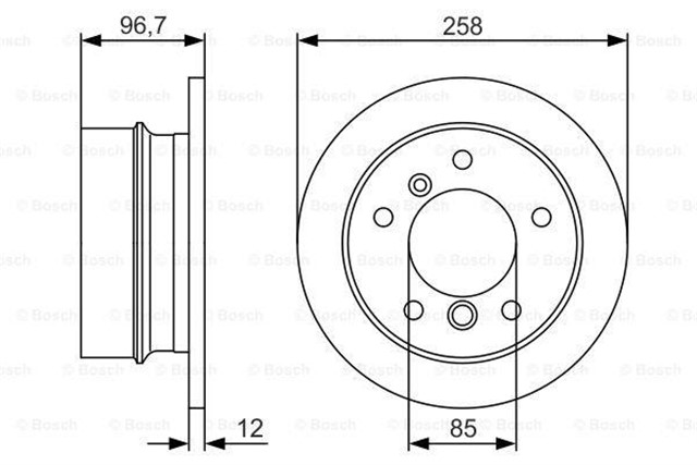 FREN DISKI ARKA MERCEDES W463 B901 B904 . VW LT 28 - 35 - 46
