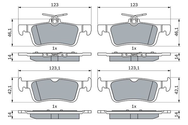 DISK BALATA FIESTA 1.0 ECOBOOST - FIESTA 1.1 TI - VCT - FIESTA 1.5 TDCI