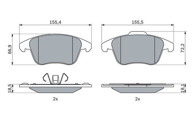 ON FREN BALATASI CORSA F E 19 MOKKA E 20 208 19 2008 19 C4 20 DS3 18