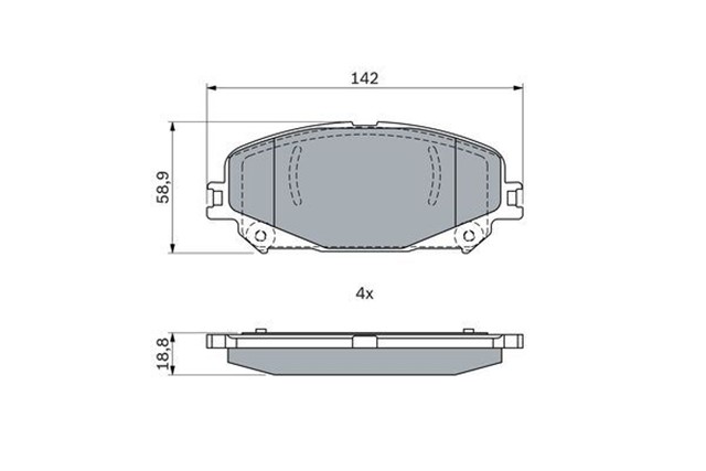 ON FREN BALATASI GRAND SCENIC IV 15 MEGANE IV 15 TALISMAN 15 CAPTUR II E - TECH 20 19X142X159