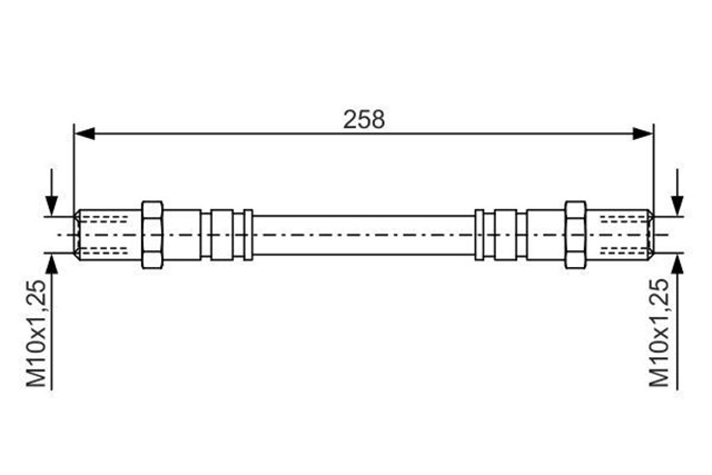 FREN HORTUMU DIS ARKA 260 MM