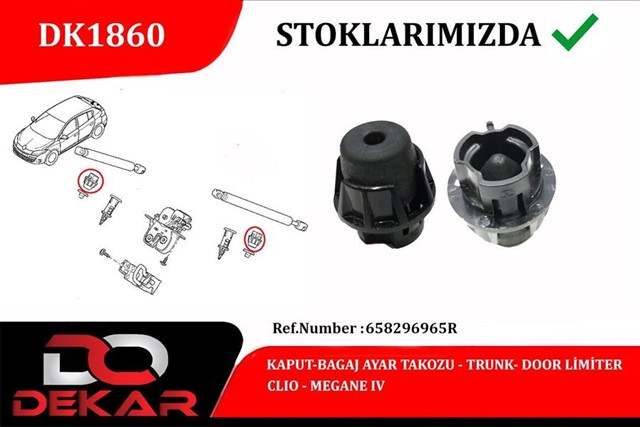KAPUT - BAGAJ AYAR TAKOZU CLIO - MEGANE IV