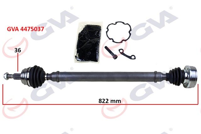 KOMPLE AKS SAG GOLF IV - BORA - LEON 97 - 05 1.4 - 1.6 822MM 1J0407272BL