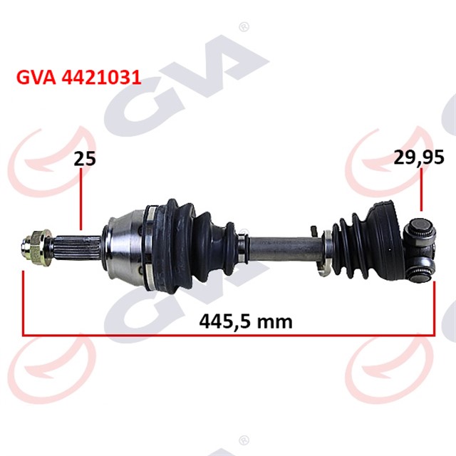 KOMPLE AKS SOL PALIO - ALBEA - DOBLO 1.3 MTJ 06 KISA TIP 445MM