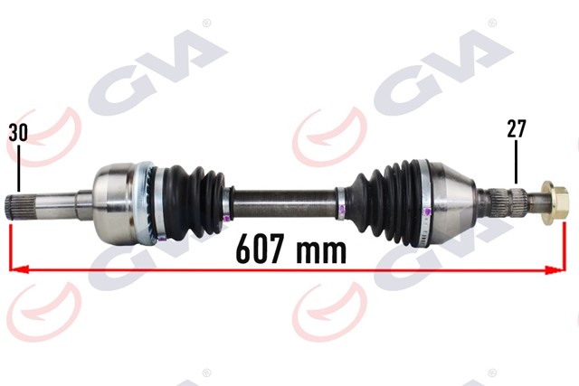 KOMPLE AKS SOL OPEL VECTRA C 1.9 02 - 08 607MM AUTO