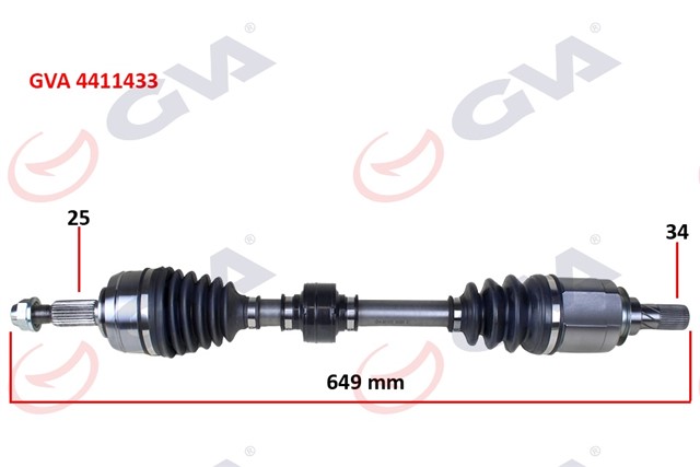 KOMPLE AKS SOL MEGANE IV 1.5DCI 16 - EURO6 A - T 649MM