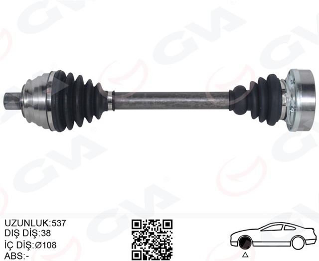 KOMPLE AKS ON SAG/SOL T4 1.9 TD - 2.4 D - 2.5 TDI 91 - 03 ACV - AJA - AAB 1.9 TD - 2.4 D - 2.5 TDI