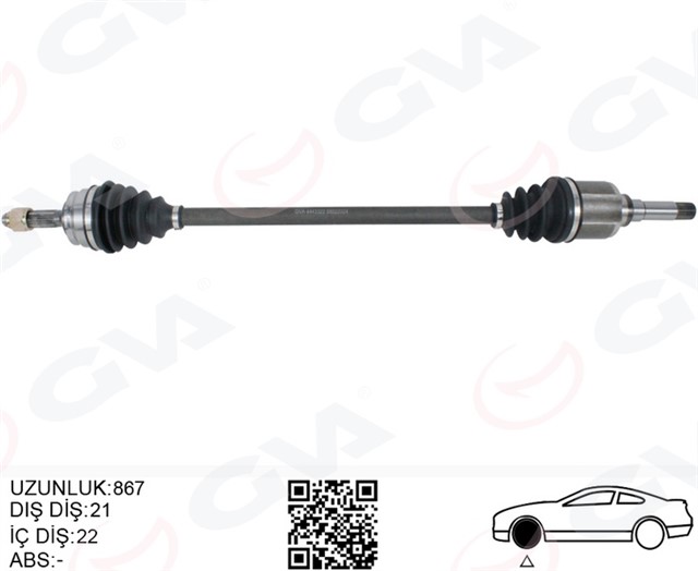 KOMPLE AKS SAG ON PSA 208 1.2 12 - 