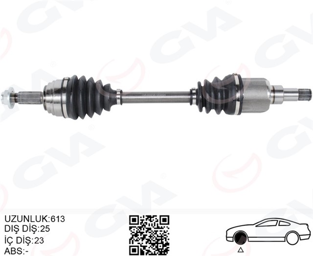 AKS KOMPLE ON SOL COURIER 1.5 TDCI 18 - 