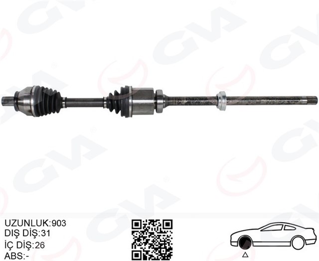 KOMPLE AKS ON SAG FREELANDER 2 L359 2.2 TD4 06 14 UZUNLUK 1.002MM DIS 40 DIFERANSIYEL DIS 28
